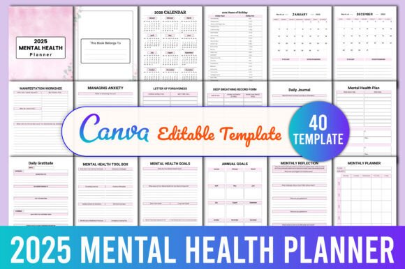 2025 Mental Health Planner KDP