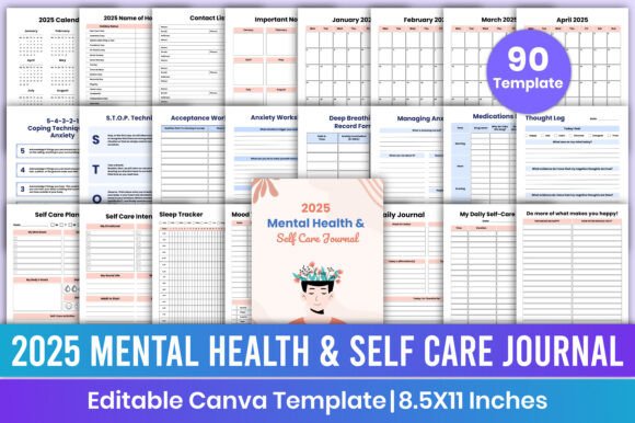 2025 Mental Health Self Care Journal: A Comprehensive Tool for Wellness
