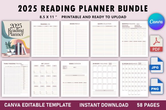 2025 Reading Planner Bundle