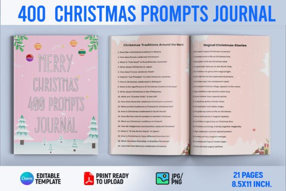400 Christmas Prompts Journal
