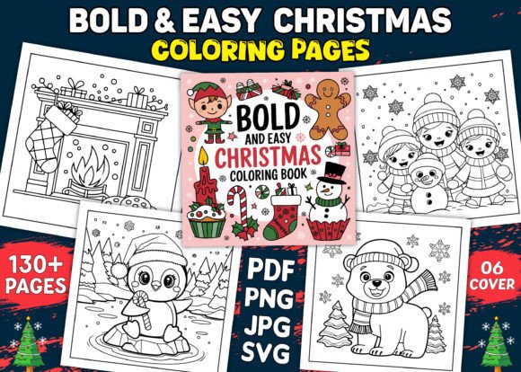 Bold and Easy Christmas Coloring Pages: A Practical Tool for Creative Workflows