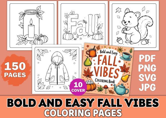 Bold and Easy Fall Vibes Coloring Pages: A Strategic Tool for Creativity and Content Creation