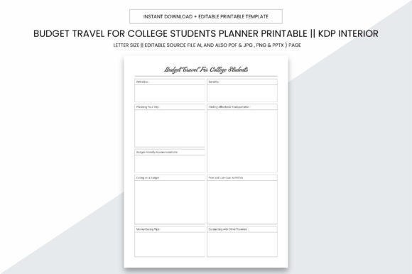 Budget Travel for College Students Kdp