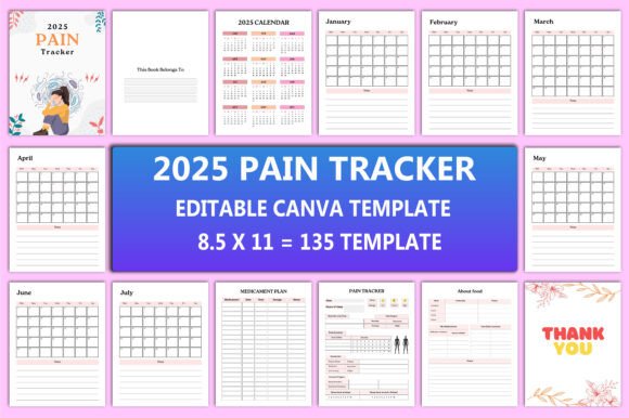 Editable 2025 Pain Tracker Interior