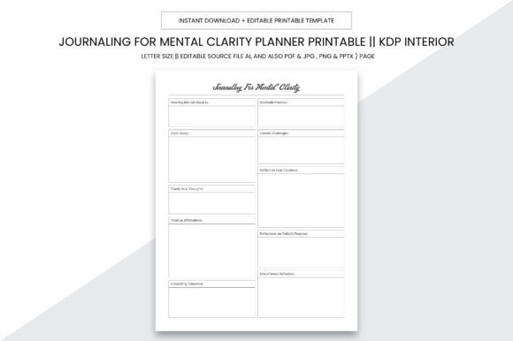 Journaling for Mental Clarity Kdp Notes: A Practical Tool for Organization and Focus