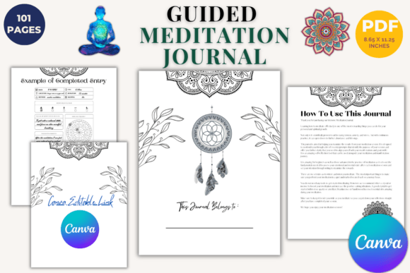 Meditation Guided Journal 🧘♀️✨
