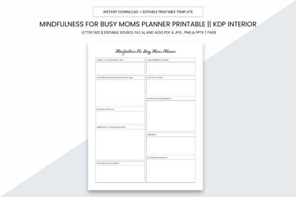 Mindfulness for Busy Moms Planner: A Practical Tool for Modern Mothers