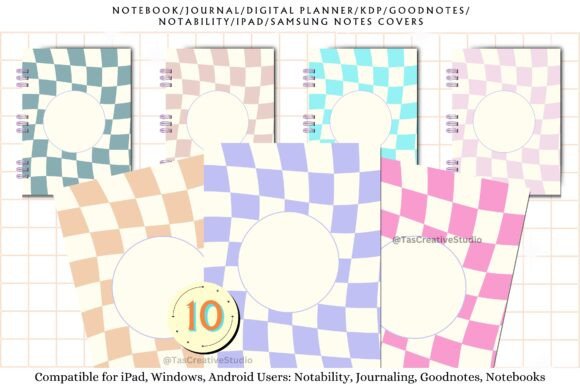 Pastel Digital Notebook Cover Kdp Covers: A Versatile Design for Every Journal