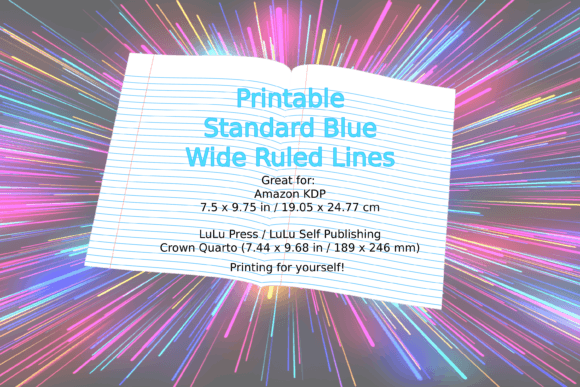 Printable Standard Blue Wide Ruled Line: A Versatile Tool for Writers and Publishers