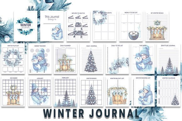 Winter Journal: Plan, Create, Reflect