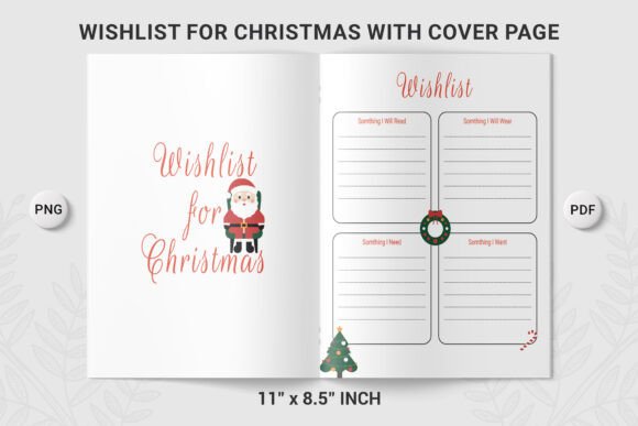 Wishlist for Christmas Cover Page 02: A Practical Tool for Organizing Your Holiday Season